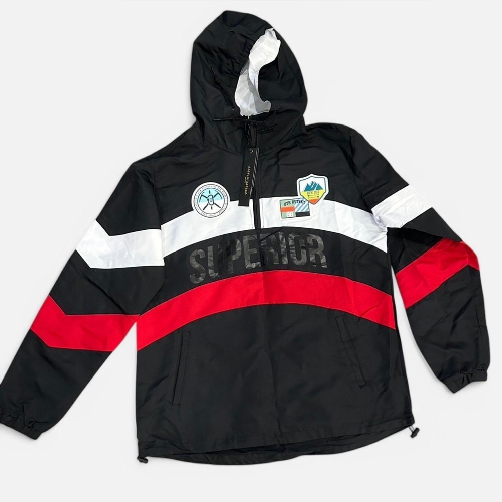 8ight Dstrkt Hooded Windbreaker Jacket Men’s XL